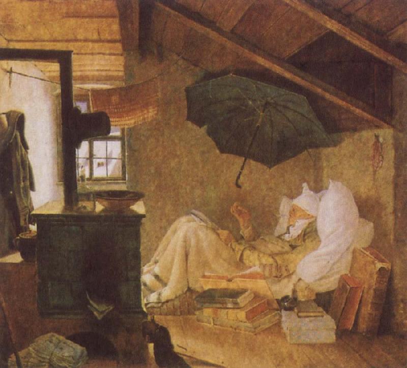 Carl Spitzweg The Poor Poet oil painting picture